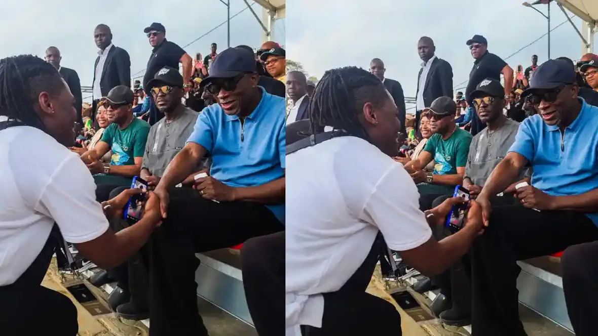 «J’ai déjà l’onction présidentielle », Alain Kenneth après avoir serré la main de Patrice Talon