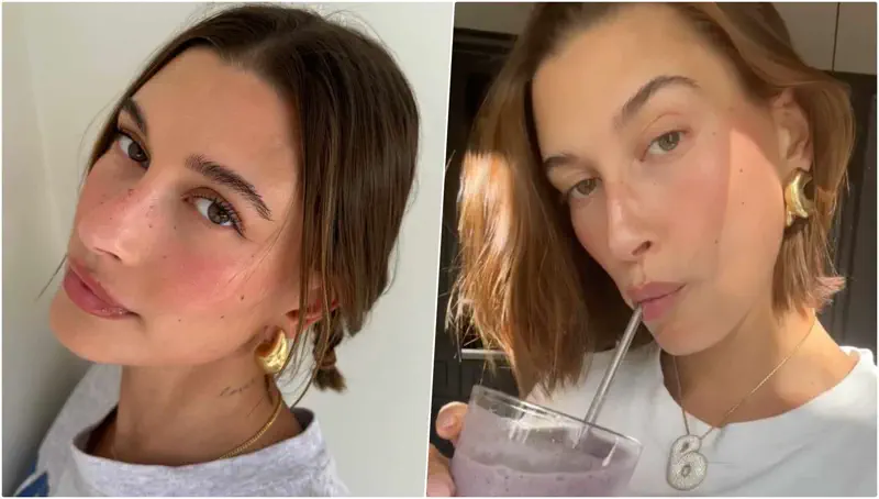 Hailey Bieber : son smoothie au collagène réduit les rides de 18%