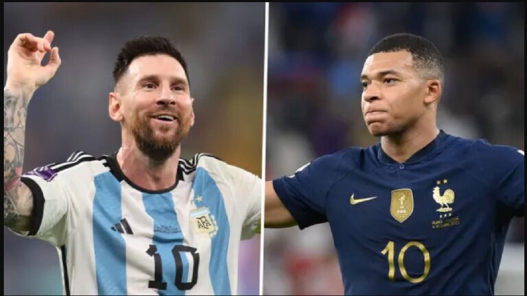 Lionel Messi et Kylian MbappÃ©, finale de la Coupe du monde 2022