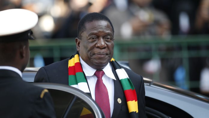 Le prÃ©sident Emmerson Mnangagwa