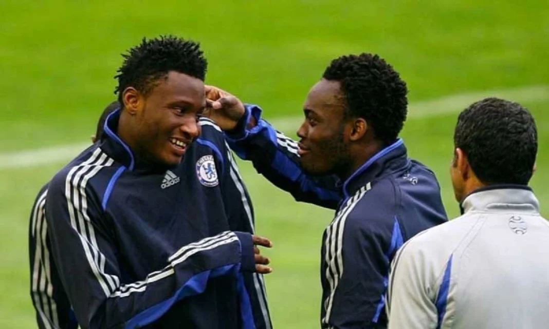 John Obi Mikel et Michael Essien lors de leur passage Ã  Chelsea