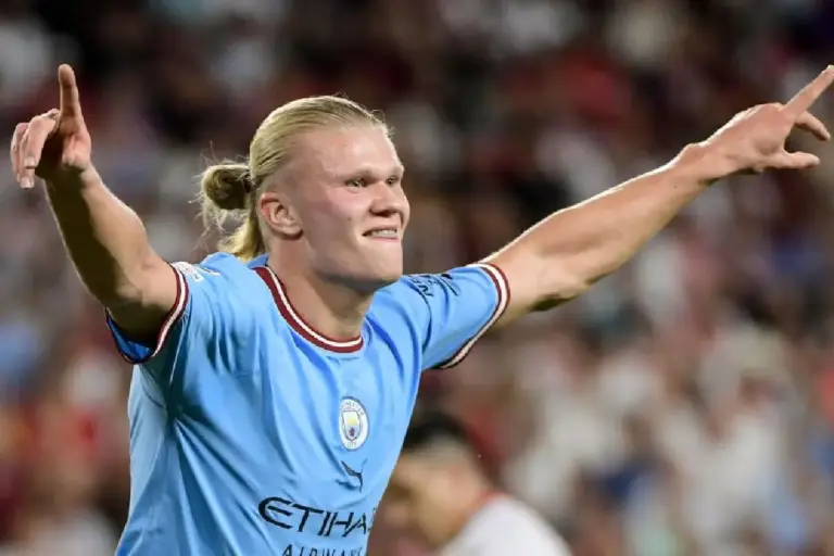 Erling Haaland sous le maillot de Manchester City