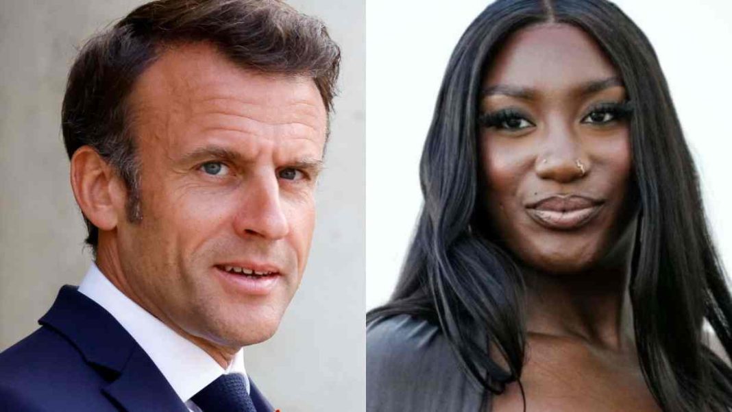 Aya Nakamura et Emmanuel Macron (1)