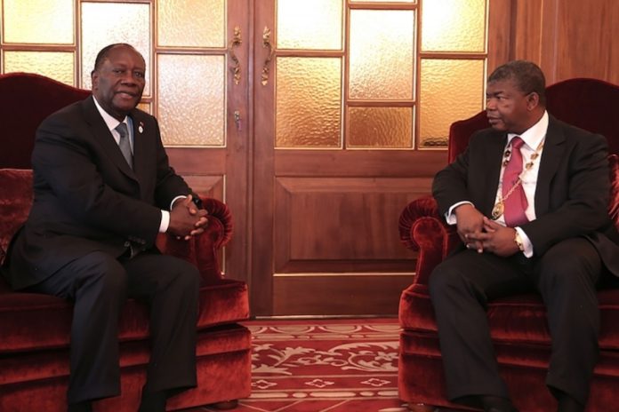 JoÃ£o LourenÃ§o et Alassane Ouattara