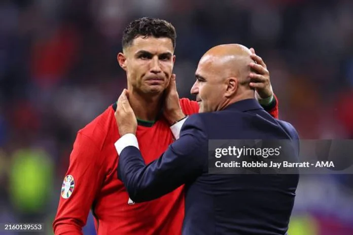 Cristiano Ronaldo et Roberto Martinez