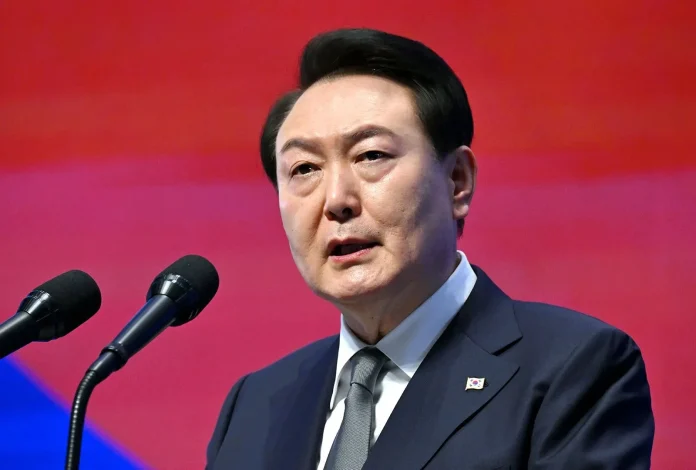 Le prÃ©sident sud-corÃ©en Yoon Suk-yeol