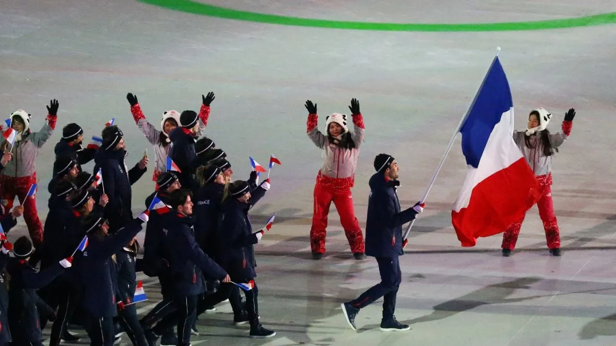 Jules Lapierre chute lors de la cérémonie d&rsquo;ouverture des JO