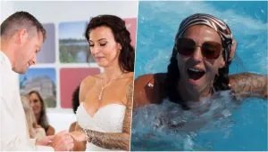 Mariés au premier regard : la mariée transportée d&rsquo;urgence après avoir été poussée dans la piscine par son nouveau mari