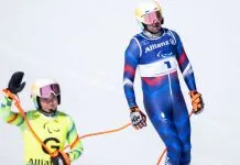 Hyacinthe Deleplace, skieur malvoyant, fait une violente chute