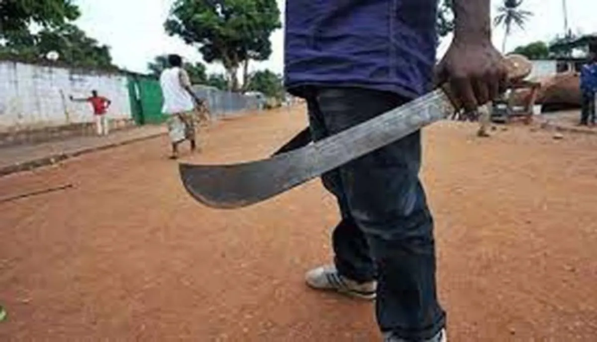 Braquage à la machette
