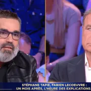 "J'accepte tes excuses mais je n'oublie pas" : Fabien Lecoeuvre retrouve en direct son agresseur, Stéphane Tapie, sur le plateau de TBT9