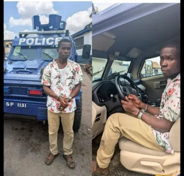 Ghana : Il tente de voler un véhicule blindé de la police en plein jour