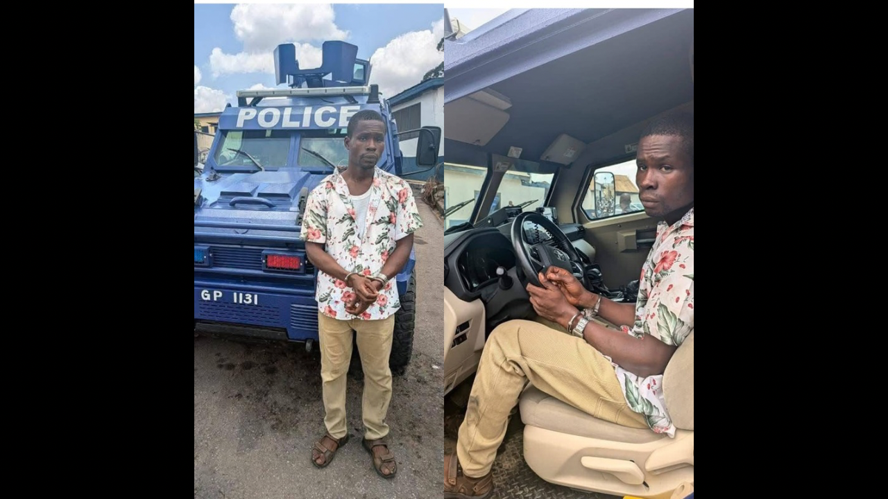Ghana : Il tente de voler un véhicule blindé de la police en plein jour