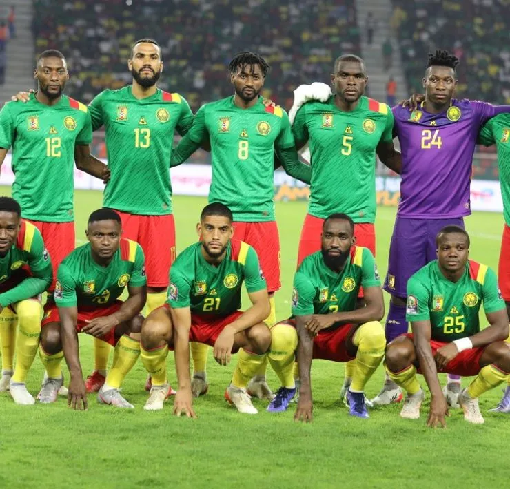 Le onze de départ des Lions Indomptables du Cameroun avant un match