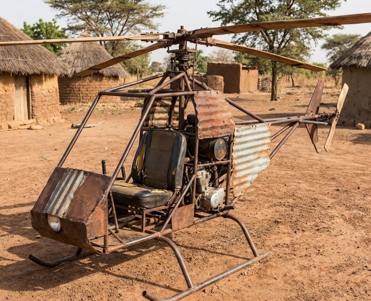 Sénégal : le maçon qui a trompé le monde avec son hélicoptère artisanal dénoncé comme arnaque