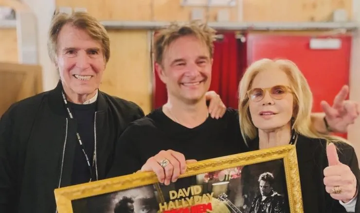 David Hallyday disque d'or : Sylvie Vartan très émue