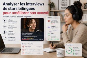 Analyser les interviews de stars bilingues pour améliorer son accent