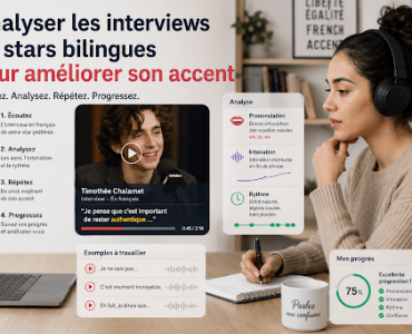 Analyser les interviews de stars bilingues pour améliorer son accent