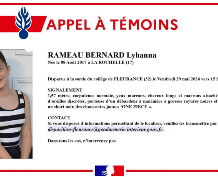Disparition de Lyhanna dans le Gers : le principal suspect est visé par une plainte pour viols sur une fillette de 10 ans depuis août dernier