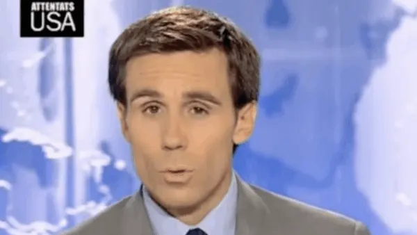 David Pujadas : les images de son « Wouah, génial ! » le 11 septembre 2001 qui ont fait scandale