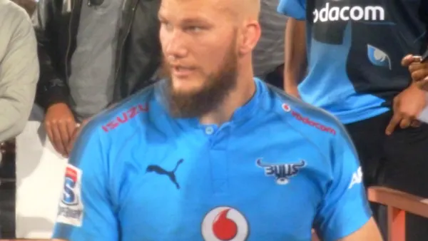 RG Snyman avec les Bulls après un match en 2017