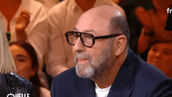 "Pardon", Kad Merad craque sur France 2 chez Léa Salamé en revoyant des images de son papa