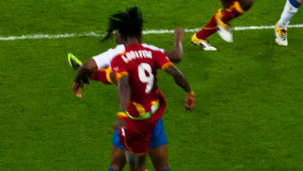 Emmanuel Agyemang-Badu avec la sélection du Ghana, photo d’archives