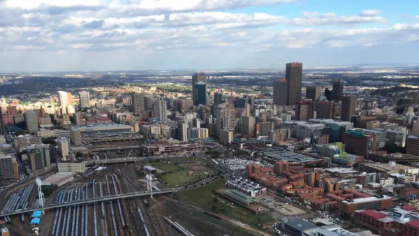 Vue panoramique de Johannesburg